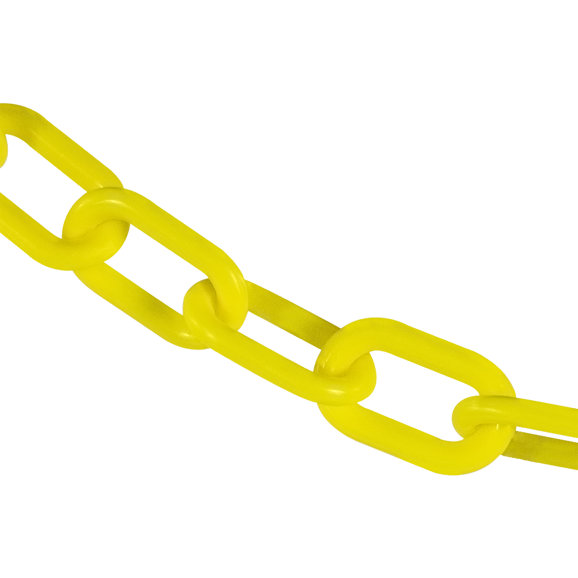 Mr. Chain Heavy-Duty Plastic Safety Chain — 2in. x 25ft., Yellow, UV Resistant, Model# 51002-25